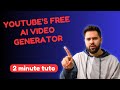 How to Use YouTube's FREE AI Video Generator for 🤖 AI Tools Tutorial