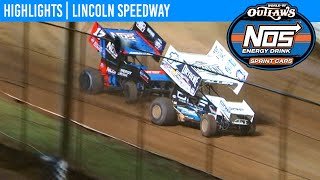 World Of Outlaws Nos Energy Drink Sprint Cars Lincoln Speedway, July 23, 2020 Highlights