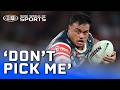 Spencer Leniu tells Blues his form is NOT up to Origin standard! | Wide World of Sports