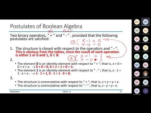 Lecture 1 intro to boolean algebra - YouTube