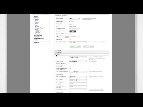 Lexmark Printer Security Disabling Tcp Ip Port Access Youtube