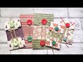 Scrappy Pockets With Real Button String Closures - #ChristmasScrapmas