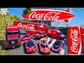 Gta 5  stealing cocacola cars with franklin real life cars 100