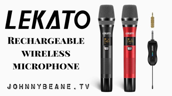 LEKATO MW-1 Wireless System 5.8Ghz Microphone Transmitter Receiver