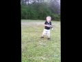 1 year old Hitting a Baseball
