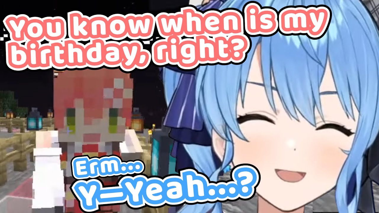 Miko Asked Suisei if She Knows When is Her Birthday【Hololive | Sakura Miko x Hoshimachi Suisei】