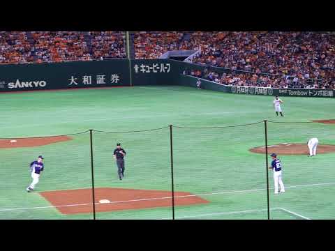 2018.6/9 巨人‐西武　4回表　獅子の秘奥義アップルパンチ炸裂！5外崎の第6号ソロで反撃
