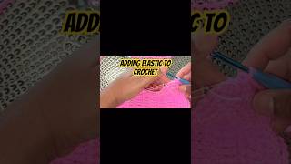 Adding elastic to crochet #crochet #beginnerfriendly #elastik #handmadeseller #janeSe