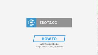10 Light sensor using Ebot system - Educational Robot system