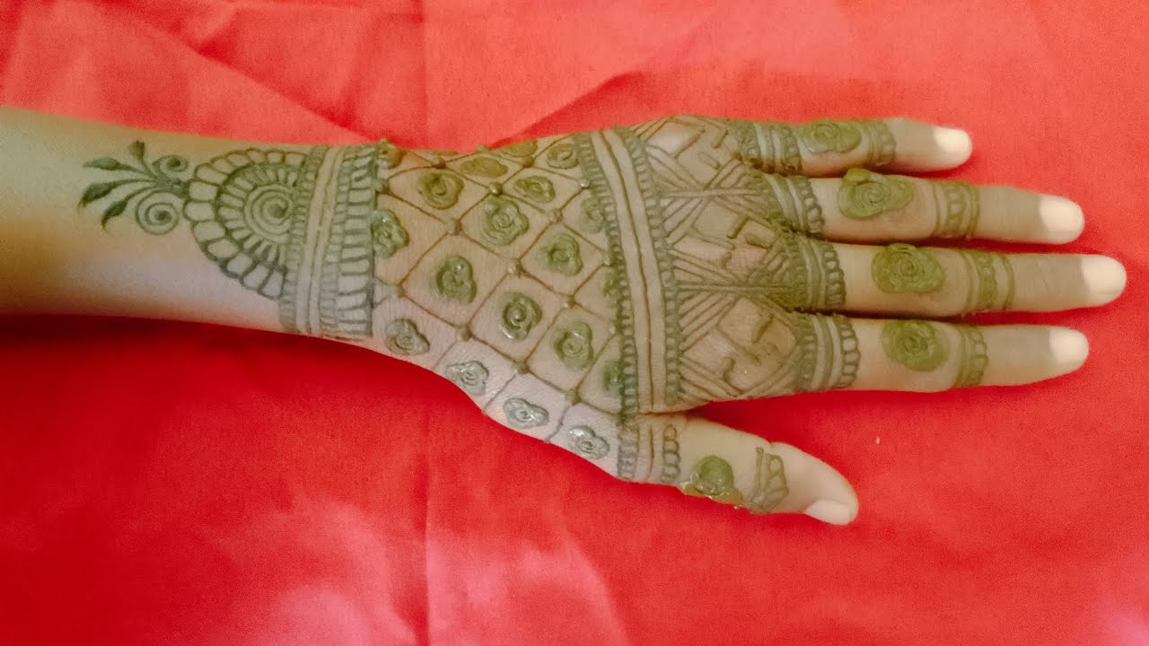 Beautiful Stylish back hand mehndi design Holi special mehndi designs | simple mehandi design