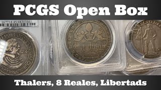 PCGS Open Box  Thalers, 8 Reales, Libertads