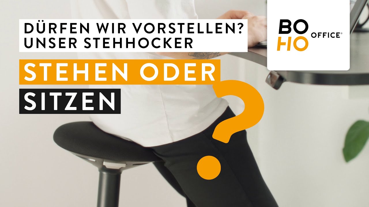 Stehhocker - Steh-/Sitzhilfe - boho office® | Stand sit chair | Siege Assis Debout | Stahulp zithulp