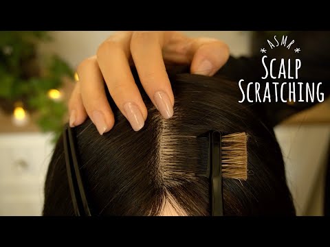 [ASMR] Scalp scratching with nails & tool | Brain scratching | No Talking