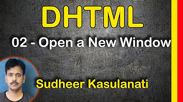 DHTML 02 - Open New Window