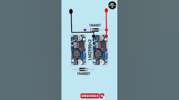 Dual power Supply from Single source using LM2596 Circuit #shorts #electronic #diyelectronics