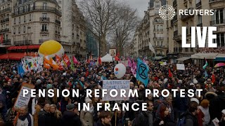 LIVE: Protests in Paris against government pension reform plan