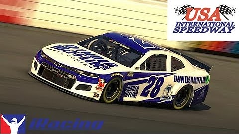 NASCAR Cup at USA Speedway - iRacing Gameplay with AI - Custom TradingPaints Collection