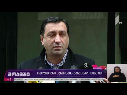 ოპოზიციური პარტიების განცხადებები ცესკო-ში