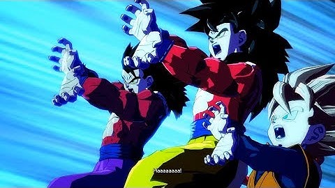 Goku, Gohan & Xeno Broly(Super Saiyan 4) - Dragon Ball FighterZ Mods