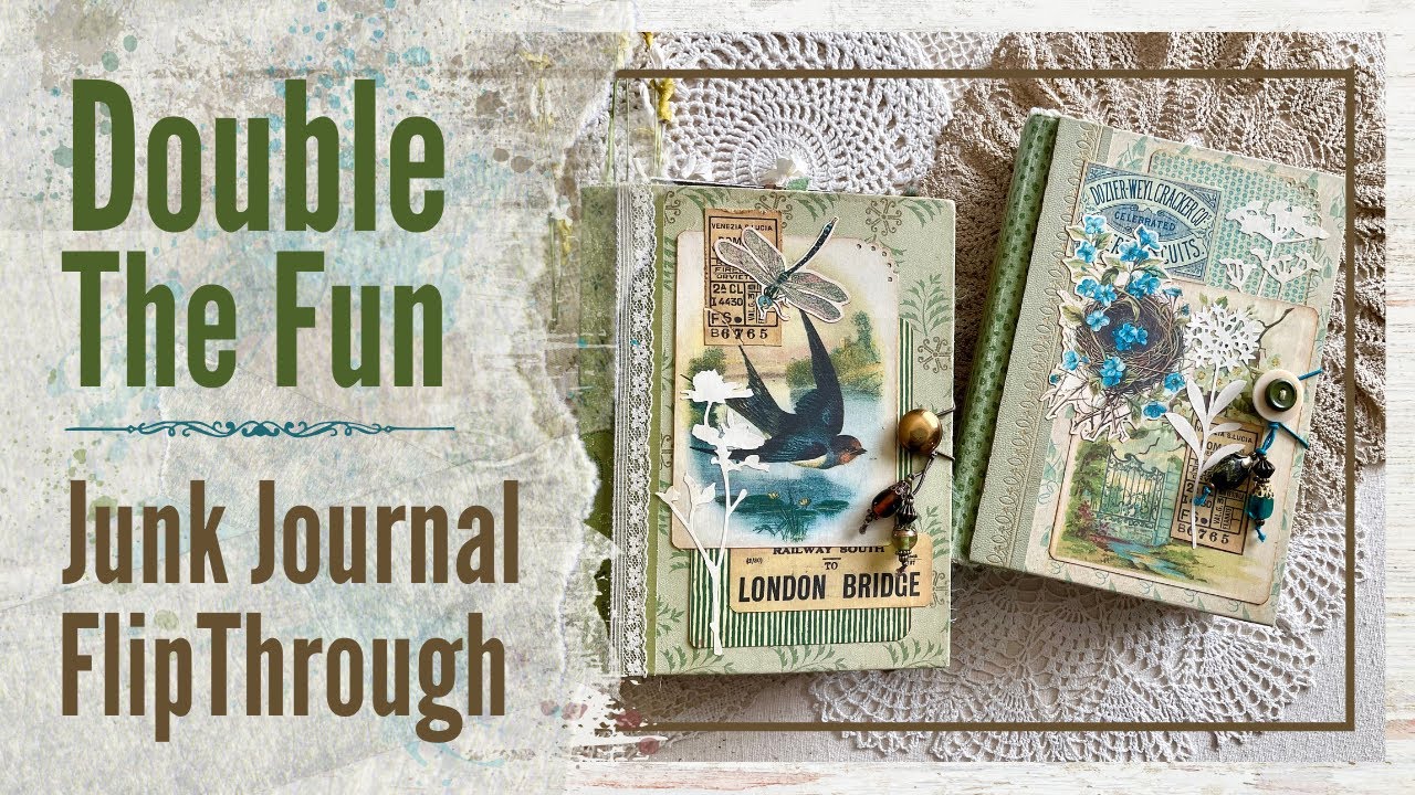 Twin Sisters Junk Journals Flipthrough - YouTube