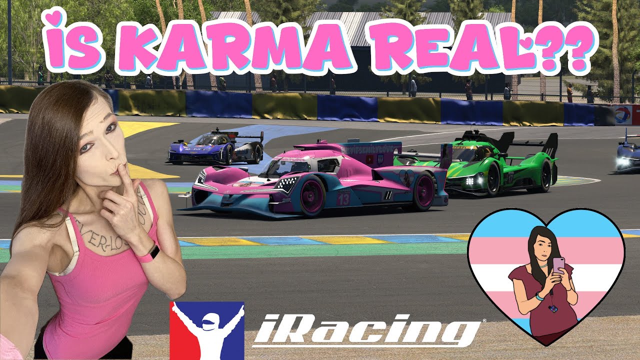 Does Karma Exist?? Trans Girl Battles For A Win In iRacing! - YouTube