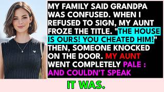 Sign It Or Lose Everything — My Aunt Filed A Fake Claim On Grandpa's House — Then His Neighbour...