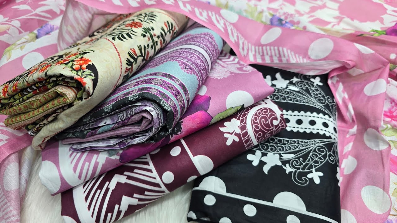 প্রিমিয়াম কোয়ালিটি জমজম সুইসের আনস্টিচ থ্রি পিস। Zamzam swiss cotton three piece collection 