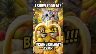 I SHOW FOOD eating banana ASMR, Stop Scrolling Youtube 🍌🐱