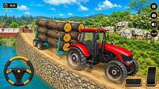 Us Tractor Farming Games 2026 – Village Tractor Cargo Transport Simulator 3D _ Android Gameplay screenshot 1