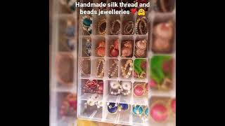 #Love #handmadejewelry #customised #earrings #silk #thread #silkthreadearring #silkthreadjewellery