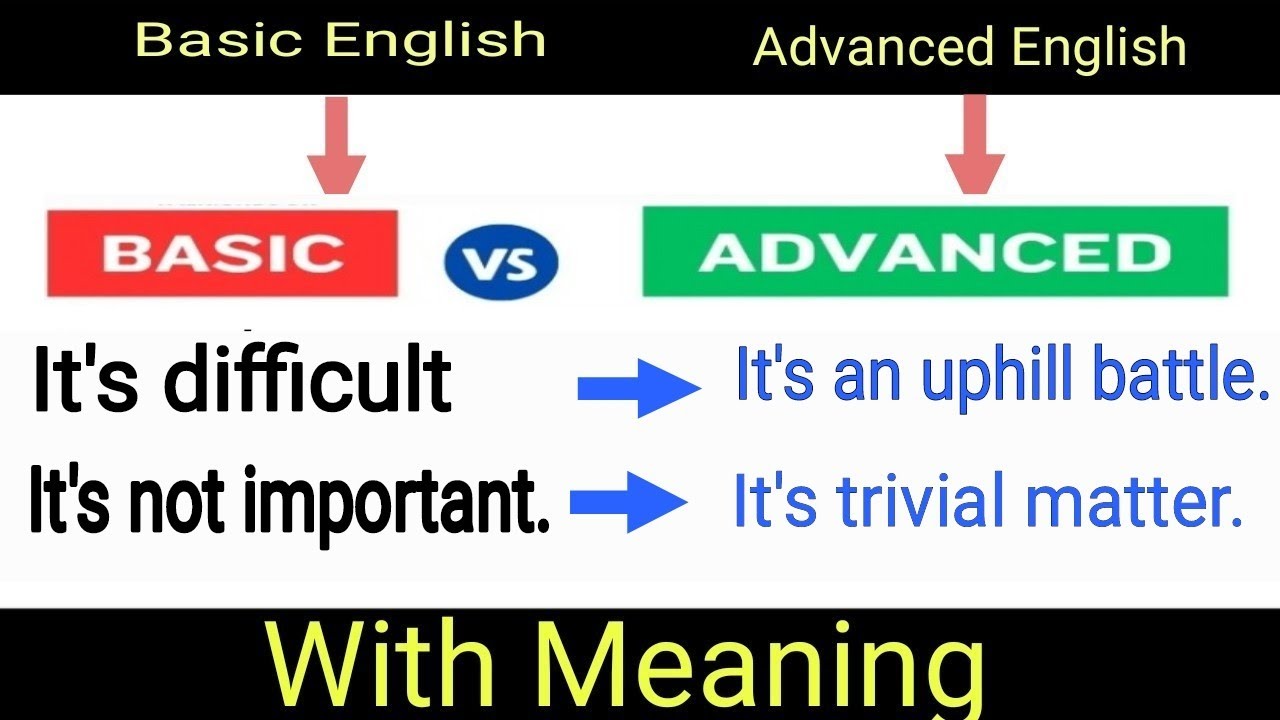 Level Up to Advanced Fluency || Enhanced your English || Top English ...
