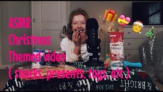 ASMR~ Christmas Video | Reading A Christmas Book | Snacks, Presents, Toys, Slime, Fake Snow, ETC