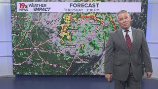 How much rain did South Carolina get from Tropical Storm Debby?