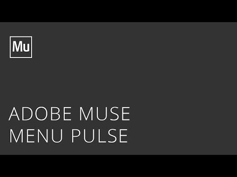 Adobe Muse Menu Pulse Widget