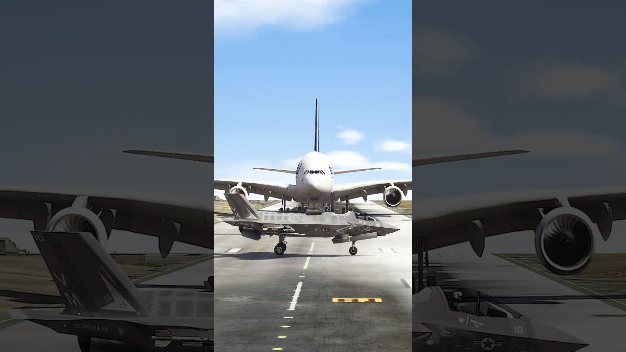 Big #airbus  Emergency Landing at Unclear Military Airport