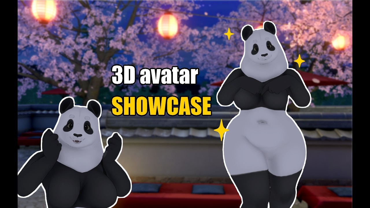 Panda Model Vrchat 【3D showcase】Panda - VTuber + VRChat avatar - YouTube