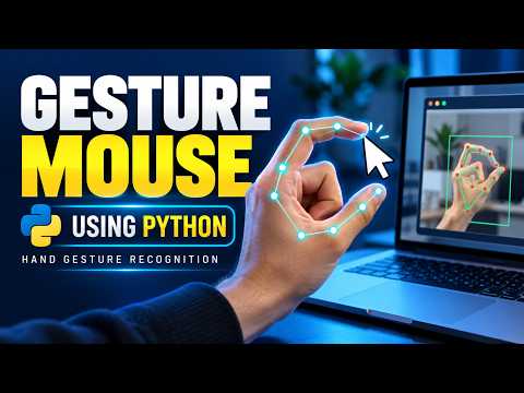 Gesture Mouse Using Python  || Hand Gesture Recognition Project