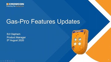 Crowcon Gas Pro Gas Detector New Features