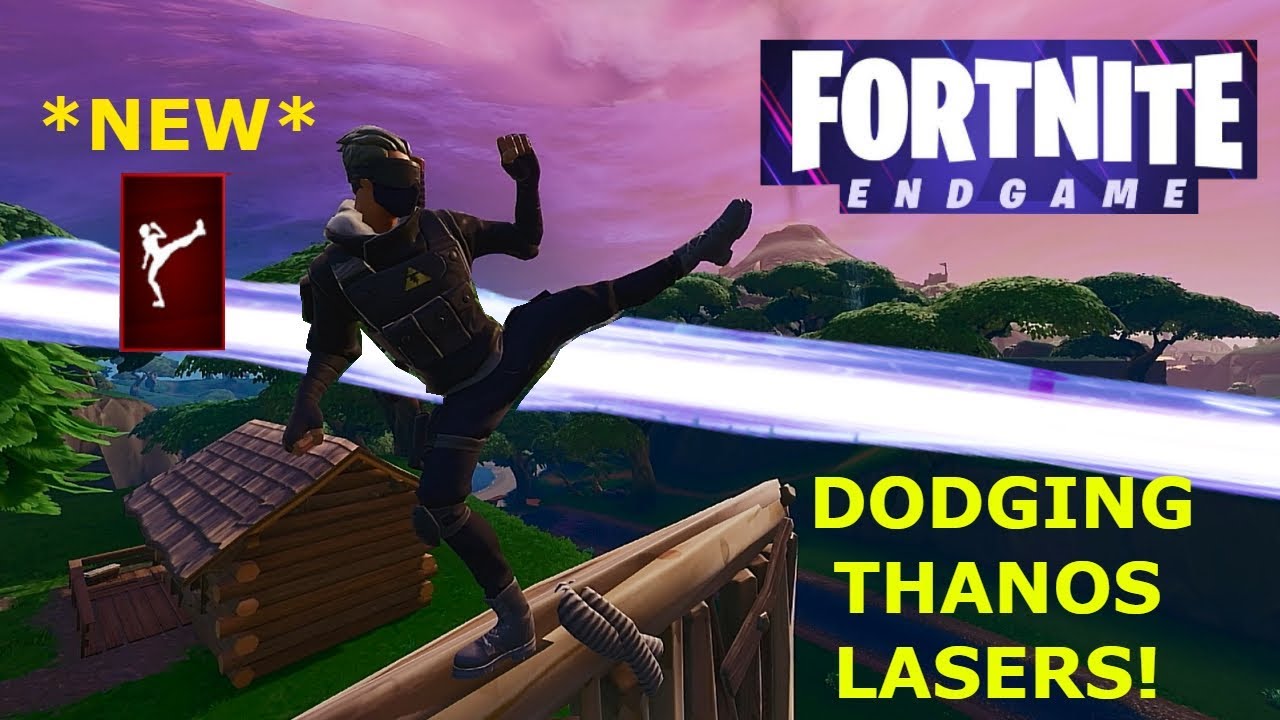 Dodging the lasers with new emote  | Fortnite