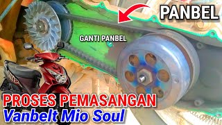 Cara Ganti Panbel (V-Belt ) Motor mio soul | Proses ganti Vanbelt  Mio Soul#MioSoul#V-belt