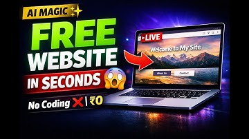 Build & Host Your First Website FREE in Seconds (No Coding 😱)