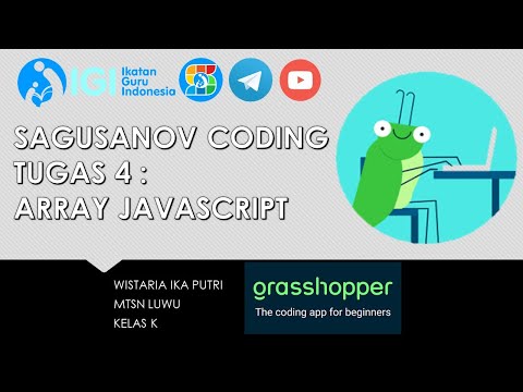 TUGAS 4 SAGUSANOV CODING (61) ARRAY JAVASCRIPT dengan GRASSHOPPER