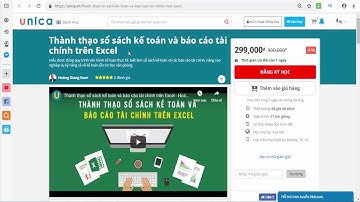 THÀNH THẠO SỔ SÁCH KẾ TOÁN VÀ BÁO CÁO TÀI CHÍNH TRÊN EXCEL