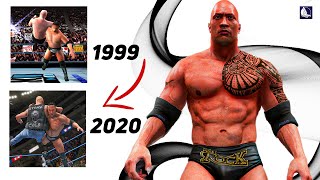 The ROCK "RockBottom" Finisher evolution in WWE Games