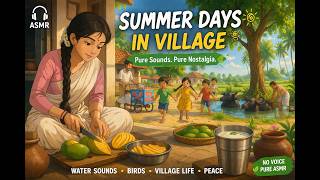 Summer Morning in Village 🌿 | Pure ASMR & Peaceful Life