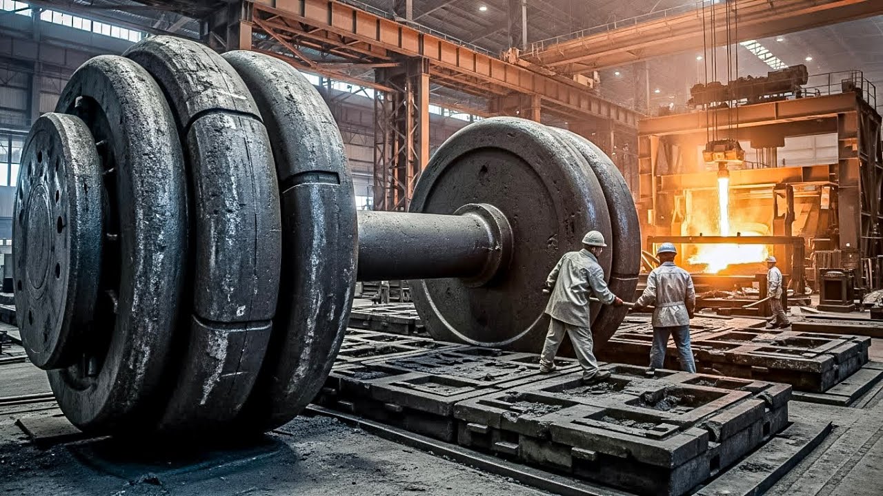 Mass Production of Gym Dumbbells | Inside a $2 Million Iron Casting Foundry