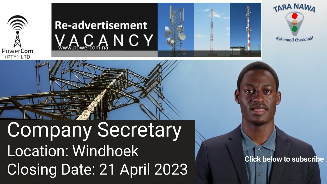 Vacancy: Powercom, Company Secretary