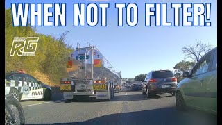 WHEN NOT TO FILTER ON YOUR MOTORCYCLE
SOMETIMES IN TRAFFIC THERES A TIME WHEN NOT TO FILTER ON YOUR MOTORCYCLE. Always consider how quickly a gap can close on you, especially like in this example where Im looking to go down the inside of a long commercial vehicle. Here I show the safest way to filter in this situation, waiting for a long truck to almost come to a stop before I take my opportunity to filter, ensuring the gap couldnt close on me. Things to practice are slow riding, using your rear brake and clutch to even out and control your speed whilst threading your bike between vehicles, and predicting traffic movement to ensure youre in a safe position to avoid lane changers.
#lanefiltering #riderguider #theriderguider #defensiveridingstrategies #motorcyclelesson
#motorbikeridingtip #bestlanefiltering WHEN NOT TO FILTER ON YOUR MOTORCYCLE