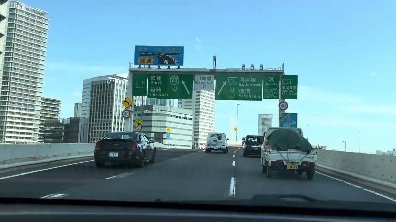 首都高速、飯倉〜お台場／外苑東通り六本木からスタート