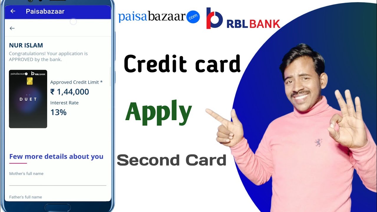 Rbl PaisaBazaar duet Credit  apply with video KYC | RBL duet  credit card apply with video KYC
